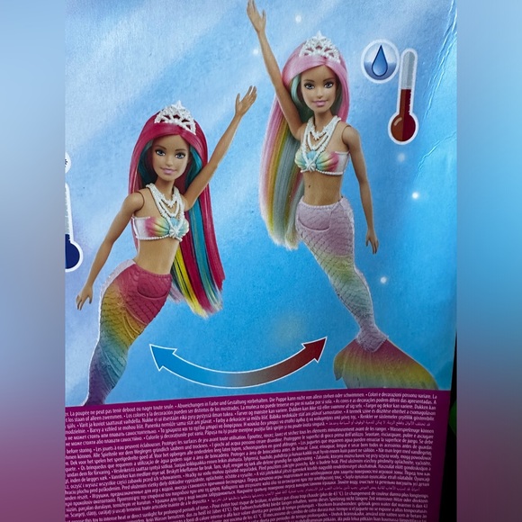 Dreamtopia Barbie Magic Mermaid Doll w/ Rainbow Hair & Water-Activated N… - Picture 5 of 8